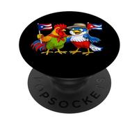 Puerto Rico Cuba Flag Puerto Rican Roots Cuban Heritage PopSockets Adhesive PopGrip
