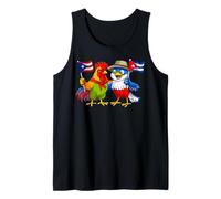 Puerto Rico Cuba Flag Puerto Rican Roots Cuban Heritage Tank Top