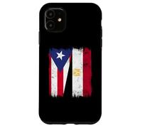 Puerto Rico Egypt Half Flag Puerto Rican Egyptian Heritage Case for iPhone 11