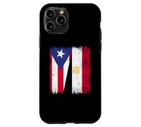 Puerto Rico Egypt Half Flag Puerto Rican Egyptian Heritage Case for iPhone 11 Pro