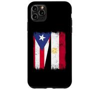 Puerto Rico Egypt Half Flag Puerto Rican Egyptian Heritage Case for iPhone 11 Pro Max