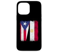 Puerto Rico Egypt Half Flag Puerto Rican Egyptian Heritage Case for iPhone 13 Pro Max