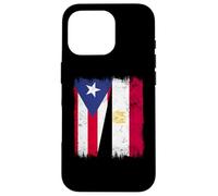 Puerto Rico Egypt Half Flag Puerto Rican Egyptian Heritage Case for iPhone 16 Pro