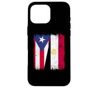 Puerto Rico Egypt Half Flag Puerto Rican Egyptian Heritage Case for iPhone 16 Pro Max