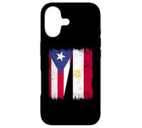 Puerto Rico Egypt Half Flag Puerto Rican Egyptian Heritage Case for iPhone 17