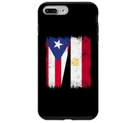 Puerto Rico Egypt Half Flag Puerto Rican Egyptian Heritage Case for iPhone 7 Plus/8 Plus