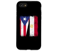 Puerto Rico Egypt Half Flag Puerto Rican Egyptian Heritage Case for iPhone SE (2020) / 7/8