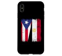 Puerto Rico Egypt Half Flag Puerto Rican Egyptian Heritage Case for iPhone XS Max
