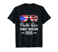 Puerto Rico Family Vacation 2025 Beach Summer Trip Glasses T-Shirt