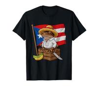 Puerto Rico Flag Boricua Taino Coqui Frog Funny Puerto Rico T-Shirt