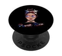 Puerto Rico Flag Coquette Bow Boricua Puerto Rican Flag PopSockets Adhesive PopGrip