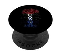Puerto Rico Flag DNA Tree Boricua Puerto Rican Flag PopSockets Adhesive PopGrip