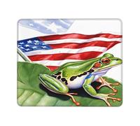 (Puerto Rico Flag Frog Palm Trees) Printed Mousepad 7.9 x 9.5 in, Waterproof Non-Slip Mouse-Pad Rubber Base for Laptop Desktop Mat for Home Office Desk Decor