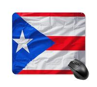 Puerto Rico Flag Mouse Pad Square Laptop Mouse Mat Cute Computer Mousepad Keyboard Pad Non-Slip Desk Pads for Gaming Office Work Home 25 * 30cm