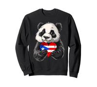 Puerto Rico Flag Panda Bear Puerto Rican Roots Boricua Sweatshirt