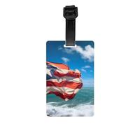 Puerto Rico Flag Print Luggage Tags for Suitcases Waterproof Labels Set Travel Bag Easy-to-Identify