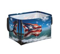 Puerto Rico Flag Print Storage Baskets Storage Bins Organizer