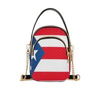 Puerto Rico Flag Puerto Rican National Red trendy bags for women crossbody with multi pockets handbag for women for mothers