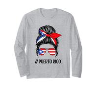 Puerto Rico Flag Sunglasses Bandana #Puerto Rico Long Sleeve T-Shirt