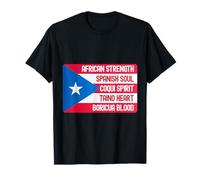 Puerto Rico Flag Taino Coqui Proud Jibaro Yo Soy Boricua T-Shirt