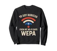 Puerto Rico Flag Taino Wepa Saying Funny Yo Soy Boricua Sweatshirt