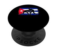 Puerto Rico Flag Wrestling Graphic PopSockets Adhesive PopGrip
