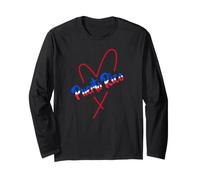 Puerto Rico Heart Boricua Pride Hispanic Heritage Long Sleeve T-Shirt