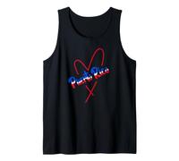 Puerto Rico Heart Boricua Pride Hispanic Heritage Tank Top
