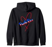 Puerto Rico heart Boricua pride hispanic heritage Zip Hoodie