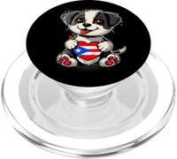 Puerto Rico Heart Cute Dog Puerto Rican Roots Boricua PopSockets PopGrip for MagSafe