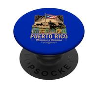 Puerto Rico Historia Y Orgullo Flag PopSockets Adhesive PopGrip