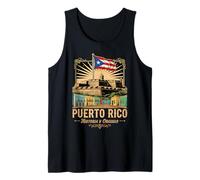 Puerto Rico Historia Y Orgullo Flag Tank Top