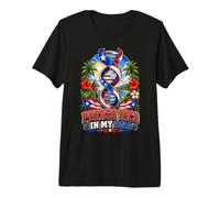 Puerto Rico in My DNA Boricua Heritage Flag Premium T-Shirt