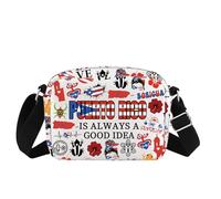 Puerto Rico is Always A Good Idea Gift Boricua Puerto Rican Flower Coqui Crossbody Bag (rico cb uk)