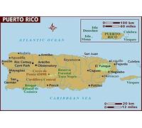 PUERTO RICO MAP REFRIDGERATOR MAGNET