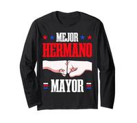 Puerto Rico Mejor Hermano Mayor Older Brother Pride Long Sleeve T-Shirt