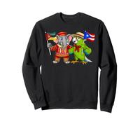 Puerto Rico Mozambique Flag Puerto Rican Mozambican Roots Sweatshirt