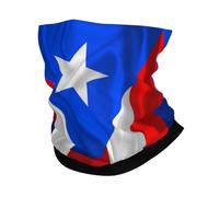 Puerto Rico Porto Rico Puerto Rican And Cuba Cuban Flag Wavy Unisex Face Covering Scarf Lightweight Snood Multifunctional Bandana For Cold Weather Hiking Outdoor Running
