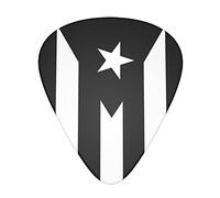Puerto Rico Resiste Boricua Flag 12-Pack Guitar Picks, Includes Thin, Medium & Heavy Gauges 3 Sizes for Guitar Electric Acoustic Picks