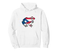 Puerto Rico Rican Frog Rana Flag San Juan Island Country Pullover Hoodie
