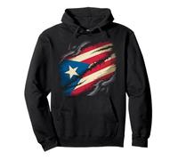 Puerto Rico Roots Flag Vintage Souvenir Men Women Kids Pullover Hoodie