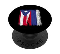 Puerto Rico Russia Half Flag Puerto Rican Russian Jersey PopSockets Adhesive PopGrip
