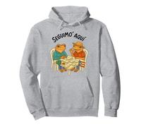 Puerto Rico Seguimo Aqui Coquí Frog Dominoes Bandera Boricua Pullover Hoodie