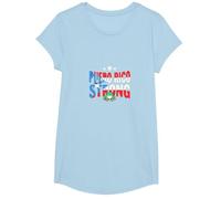 Puerto Rico Strong: Patriotic Coqui Frog Pride T-Shirt, Girls, Baby Blue, Large