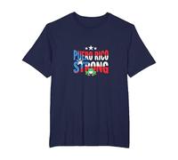 Puerto Rico Strong: Patriotic Coqui Frog Pride T-Shirt, Men's Big and Tall, Navy, 3X Tall