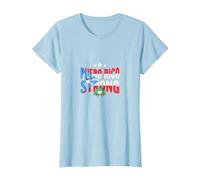 Puerto Rico Strong: Patriotic Coqui Frog Pride T-Shirt, Women, Baby Blue, XXL