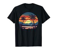 Puerto rico summer palm tree vacation holiday sunset sunrise T-Shirt