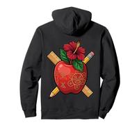 Puerto Rico Teacher Taino Apple Sol de Jayuya Flower Pullover Hoodie