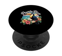 Puerto Rico Toucan Beach Sunset Vacation Design PopSockets Adhesive PopGrip