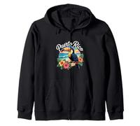 Puerto Rico Toucan Beach Sunset Vacation Design Zip Hoodie